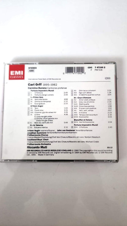 Carl Orff – Carmina Burana – Riccardo Muti – CD EMI Classics