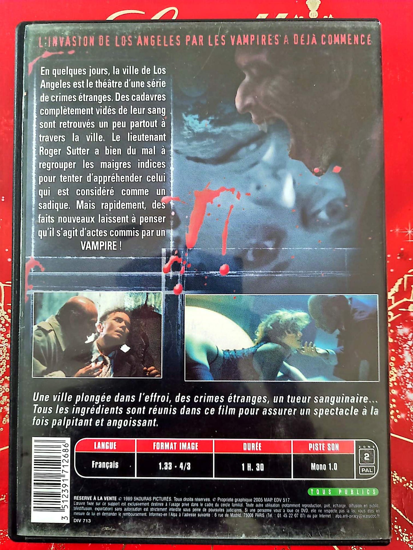 Vampire at Midnight DVD Film Horreur Vampire – Version Française PAL – Thriller Sanglant