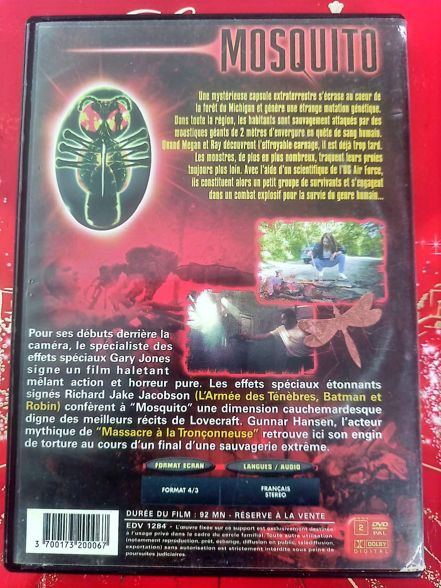 Mosquito DVD Film Horreur Science-Fiction – Invasion Insectes Géants – Version Française PAL