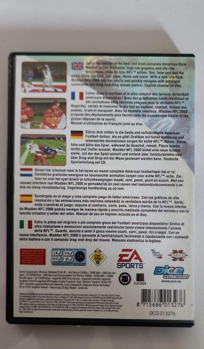 Madden NFL 2000 – Jeu PC CD-ROM Occasion – Simulation Football Américain – EA Sports – Windows