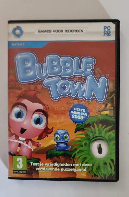 Bubble Town – Jeu PC CD-ROM Occasion – Puzzle Réflexion Bulles – THQ / Oberon Media – Windows
