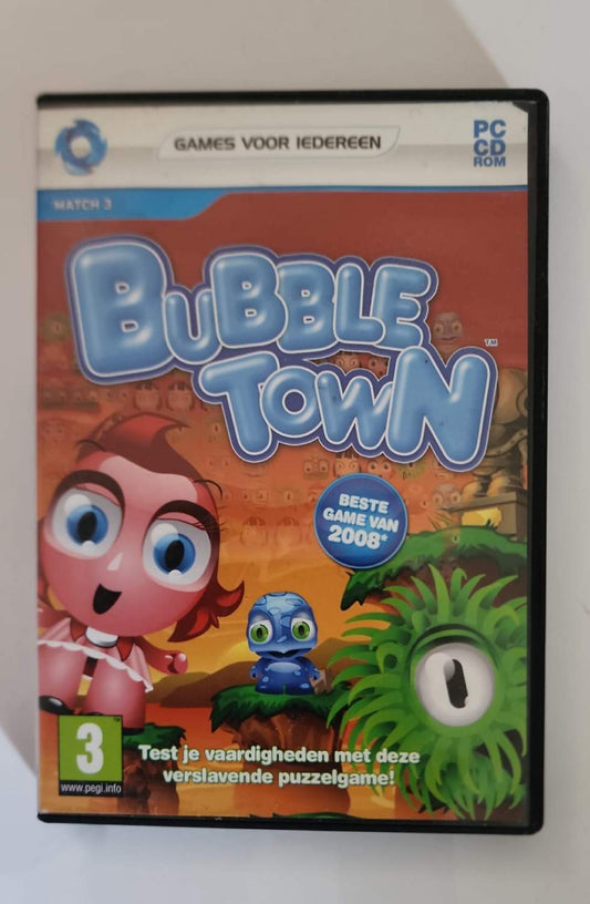 Bubble Town – Jeu PC CD-ROM Occasion – Puzzle Réflexion Bulles – THQ / Oberon Media – Windows