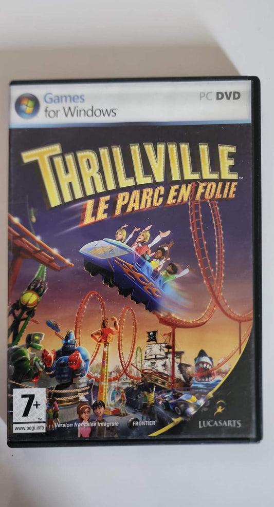 Thrillville : Le Parc en Folie – Jeu PC CD-ROM Occasion – Simulation Parc d’Attractions – LucasArts – Version Française