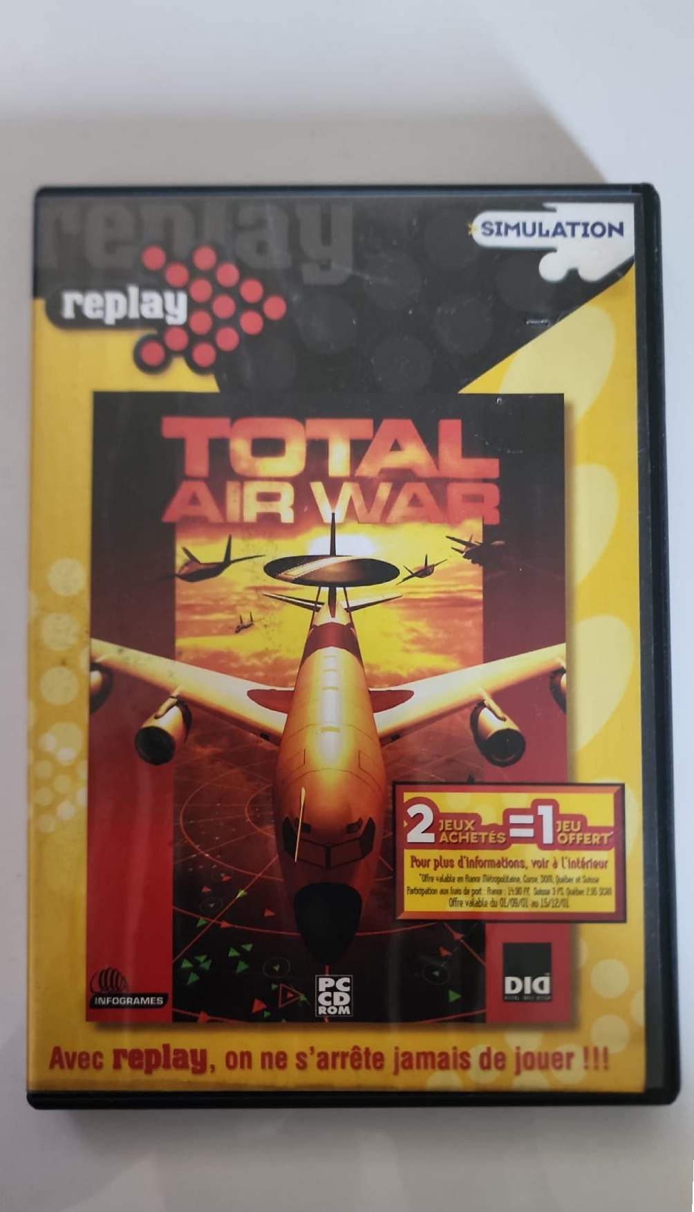 Total Air War – Jeu PC CD-ROM – Simulation Combat Aérien Moderne – Infogrames – Windows