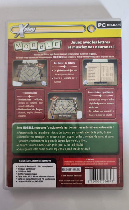 Mobble – Jeu PC CD-ROM Occasion – Jeu de Lettres Réflexion Familial – Xplay – Windows