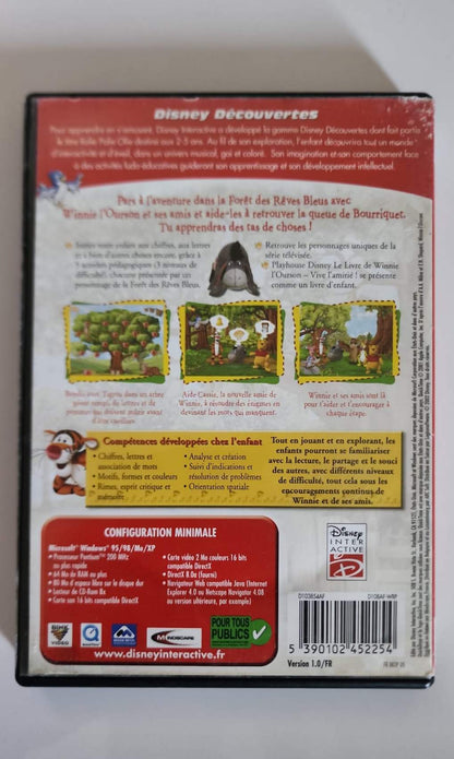 Disney Découvertes : Winnie l’Ourson Vive l’Amitié – Jeu PC CD-ROM Occasion – Éducatif Enfants 2-5 ans – Disney Interactive