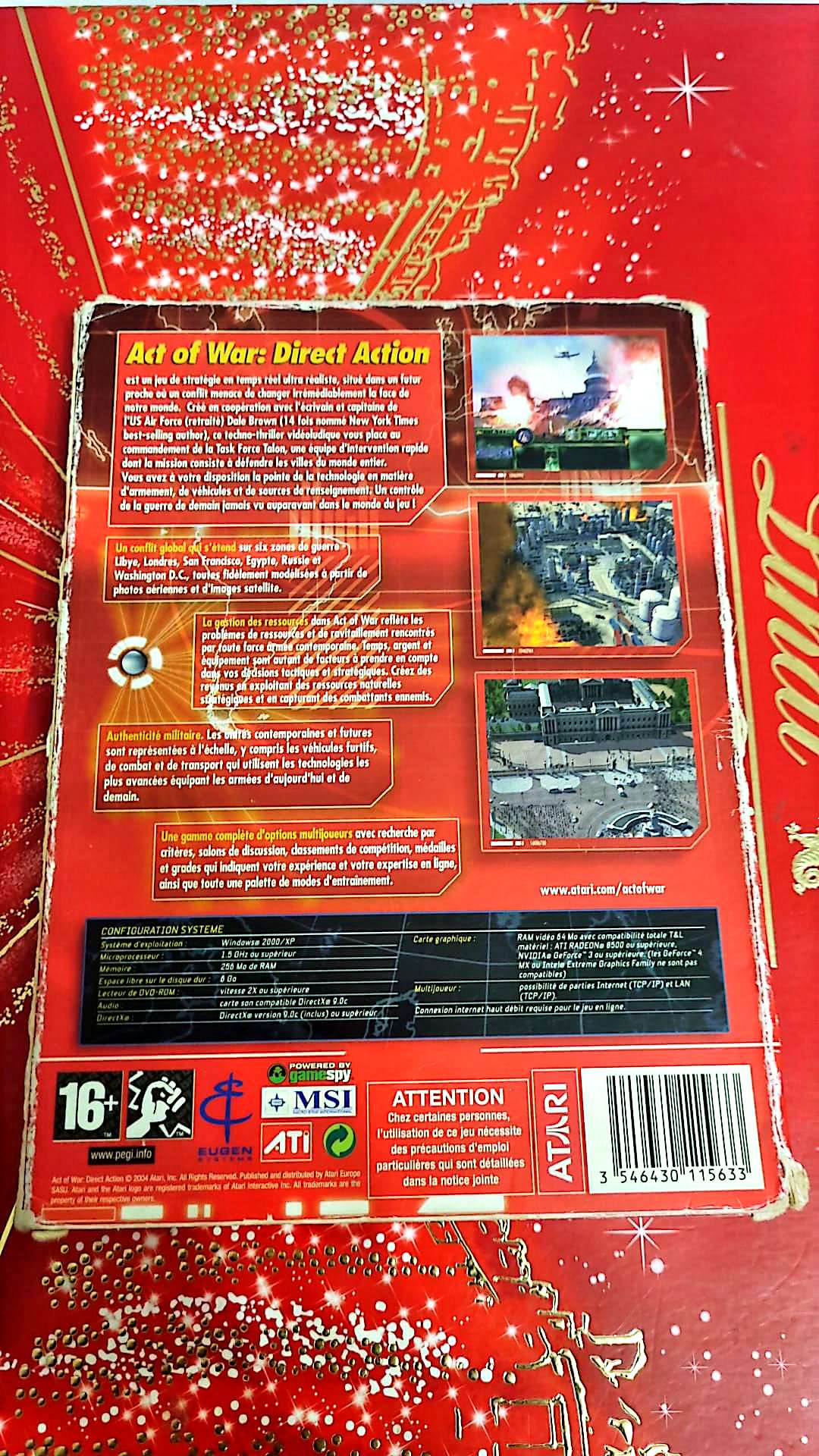 Jeu vidéo PC : act of war direct action jeu PC