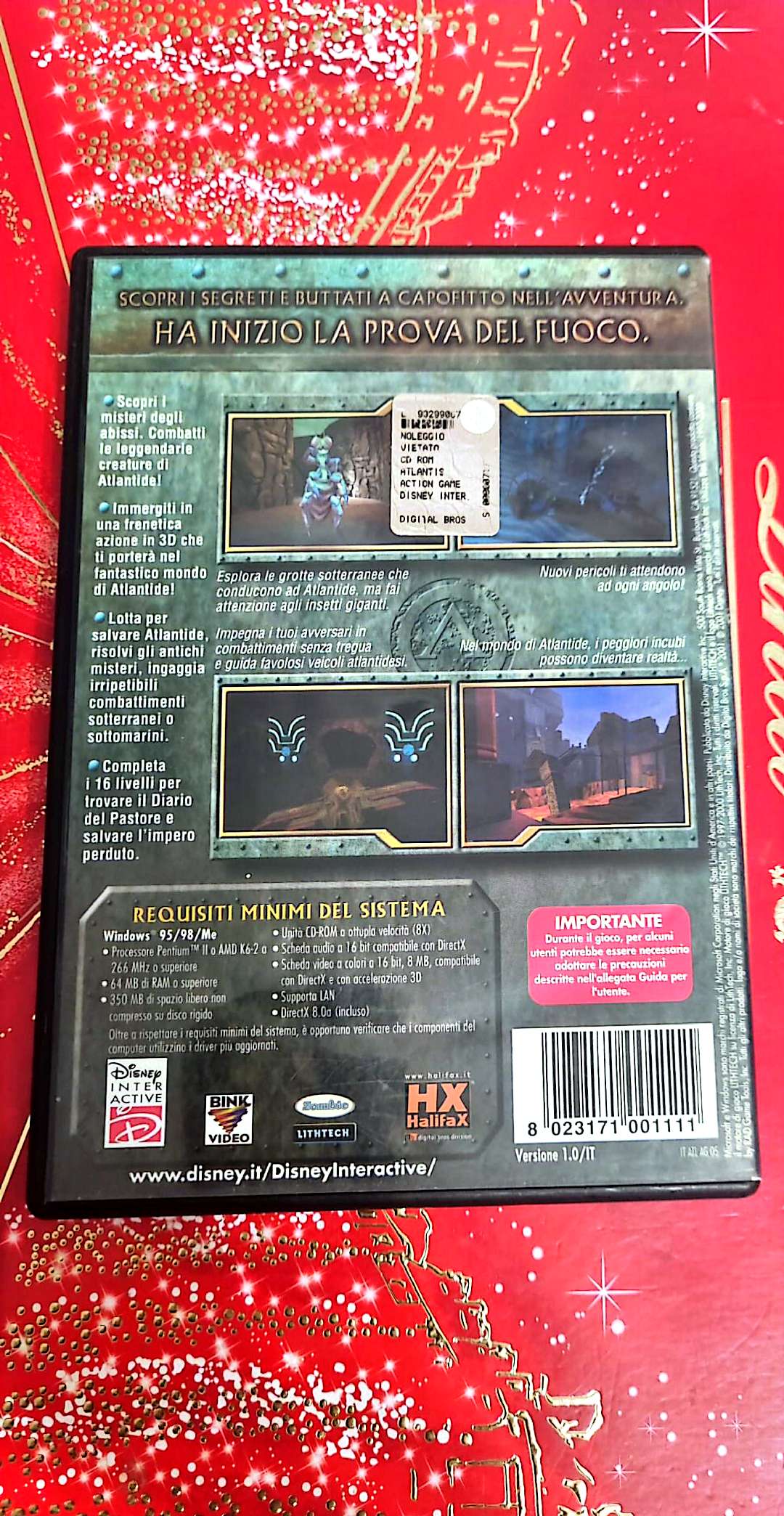 Jeu vidéo PC : atlantis l'impero perduto jeu PC