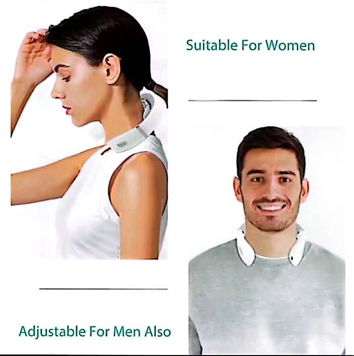 Masseur Cervical Intelligent Chauffant – Soulage Douleurs au Cou et Trapèzes – Électrostimulation, Chaleur, Léger et Rechargeable – Livraison Rapide 🇫🇷 – neuf