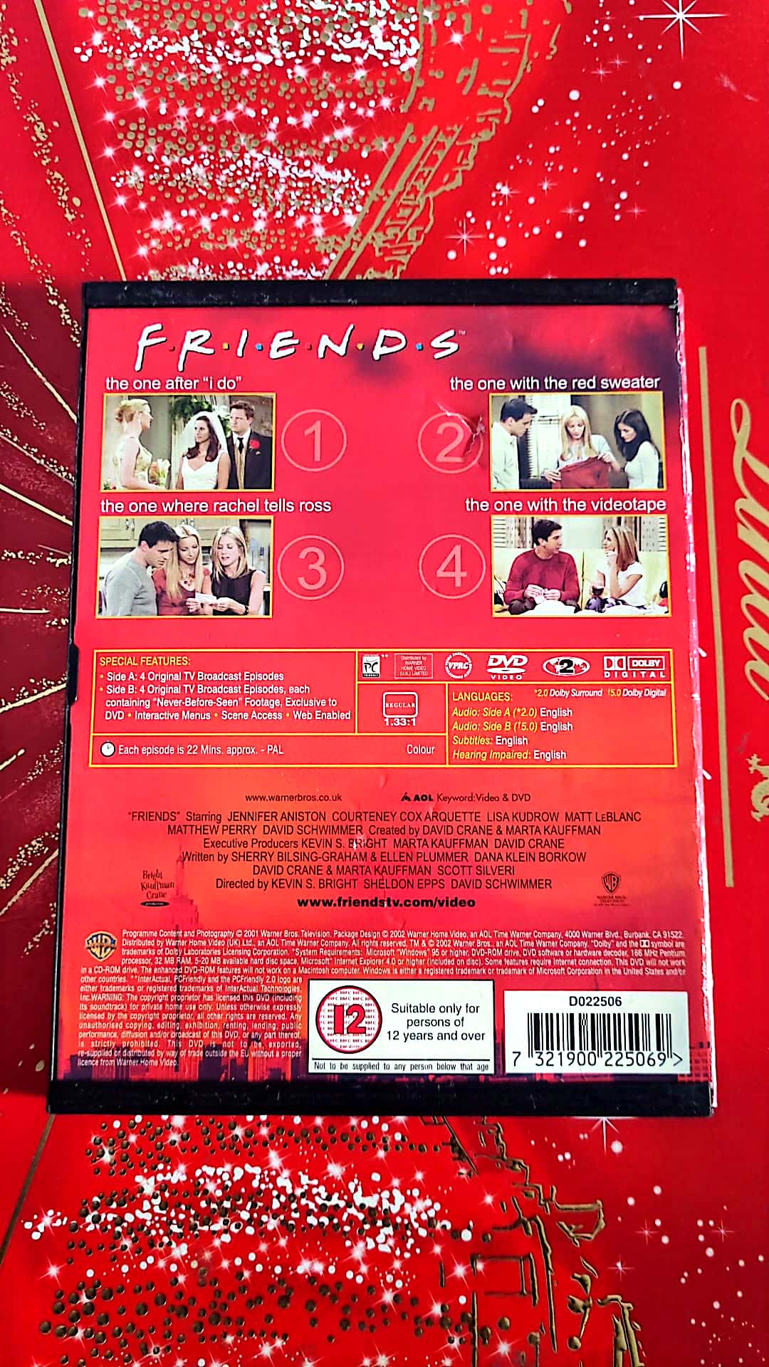 DVD friends series 8 épisodes 1 à 4