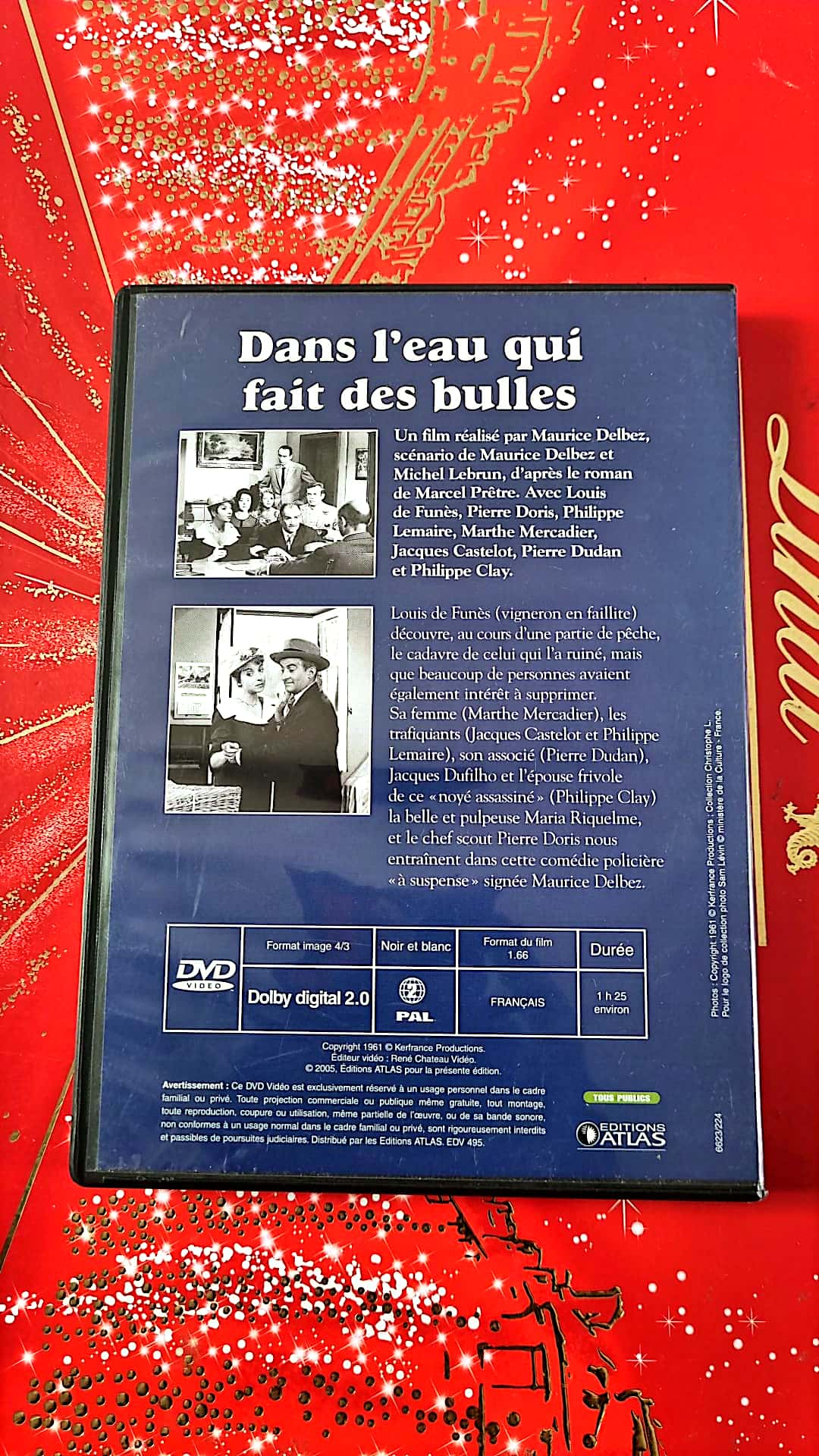 DVD irresistible Louis de funès dans l'eau qui fait des bulles