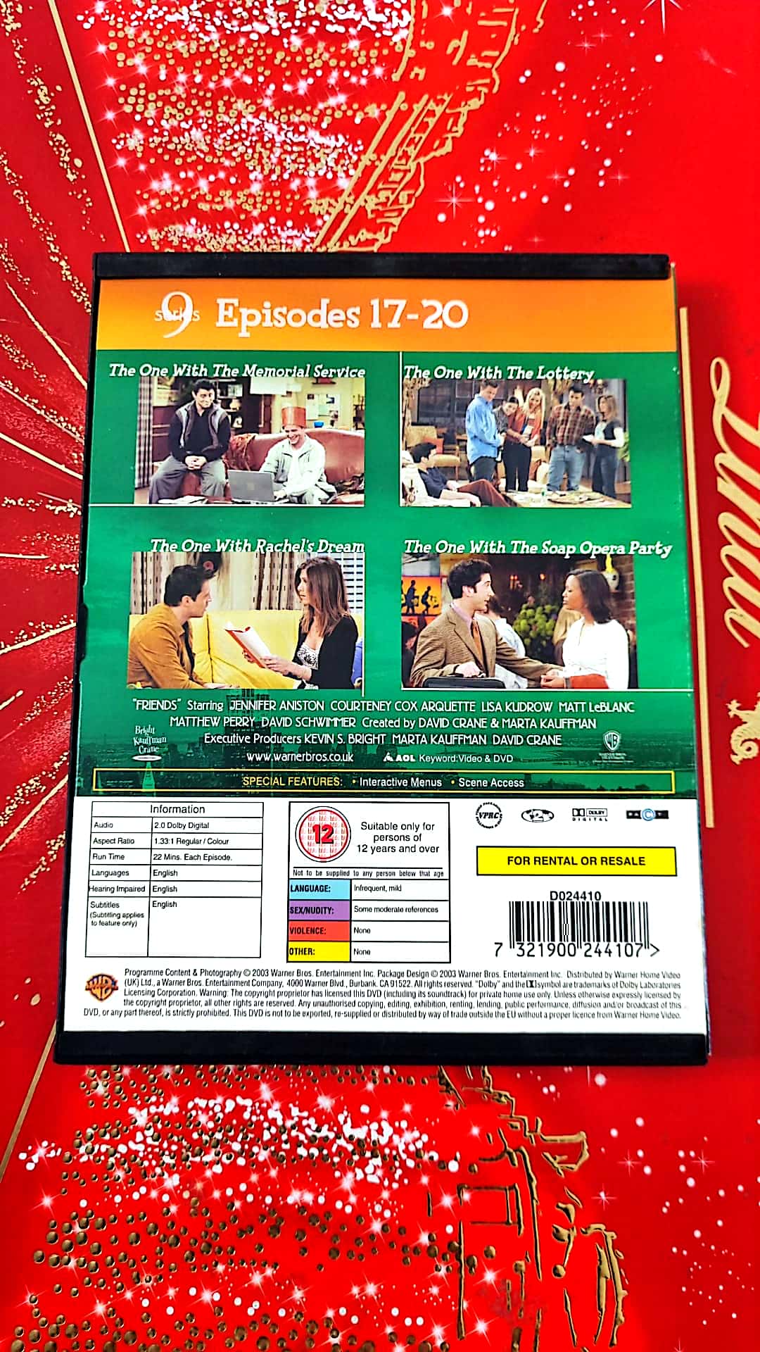 DVD friends series 9 episodes 17-20