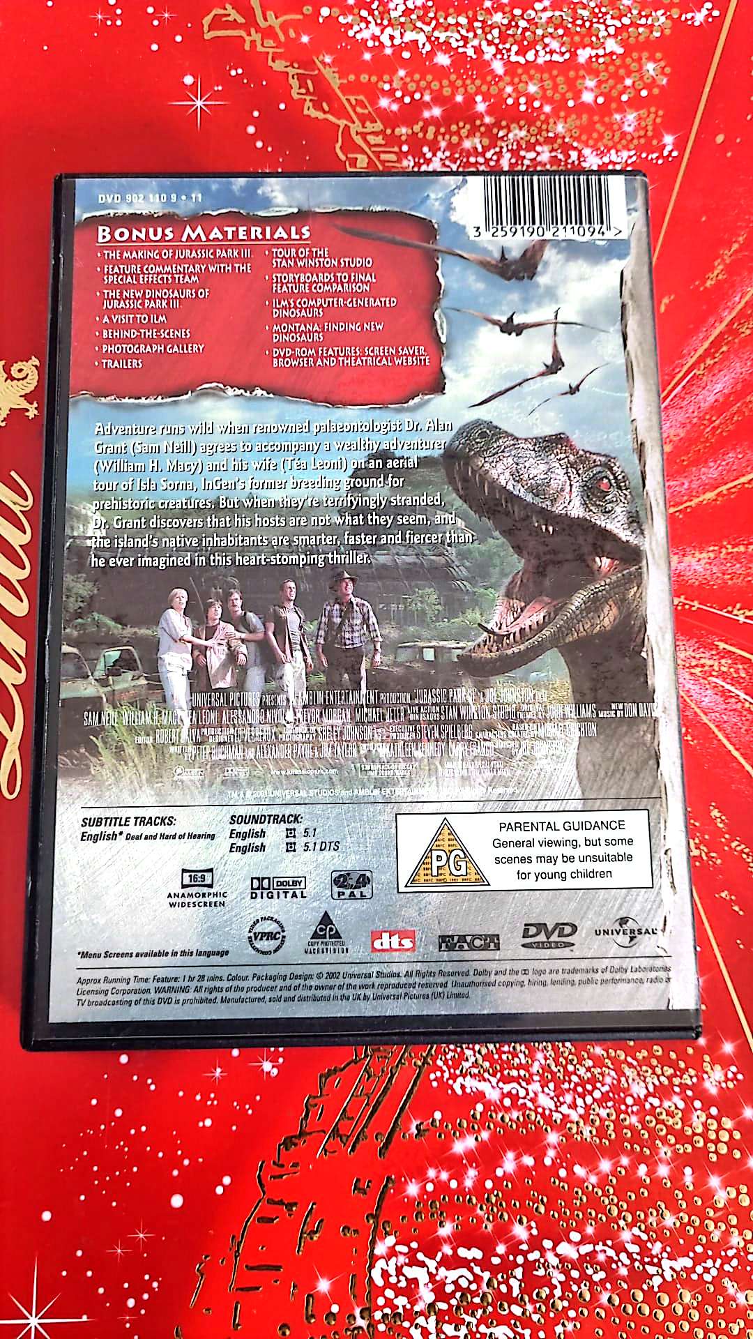 Dvd Jurassic Park 3