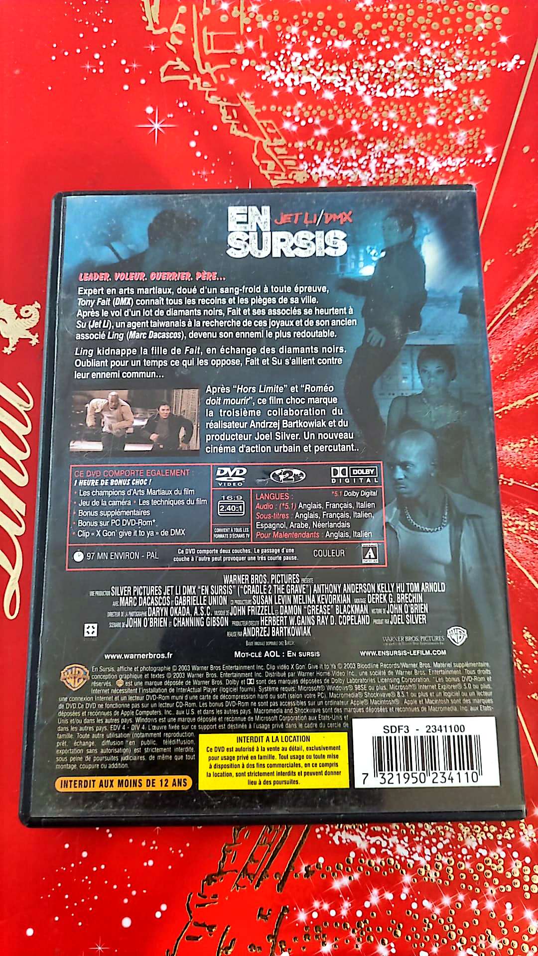 DVD jet li/ dmx en sursis film complet en francais