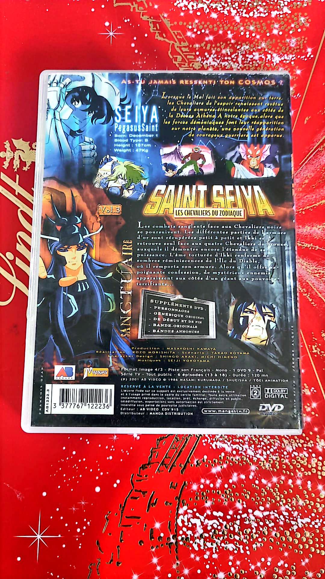 DVD saint seiya les chevaliers du zodiaque