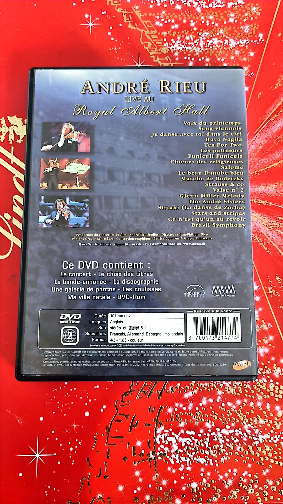 DVD André Rieu Live Au Real Albert Hall