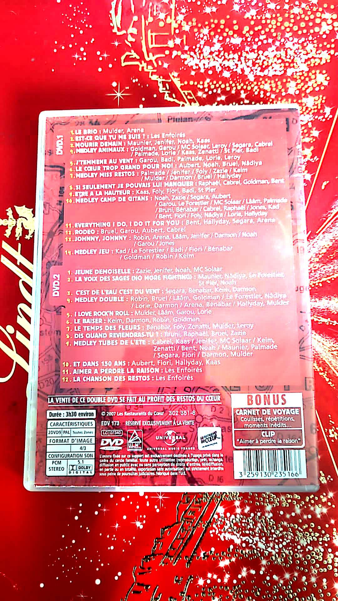 dvd la caravane des enfoirés