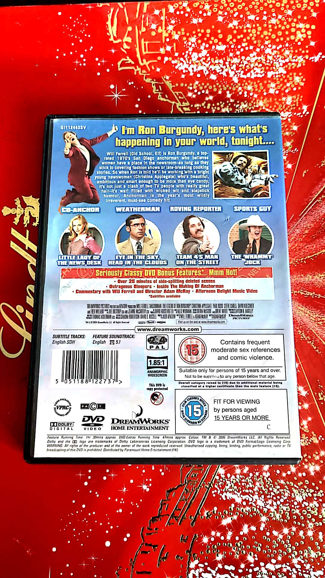 dvd will ferrell anchorman the legend of ron burgundy