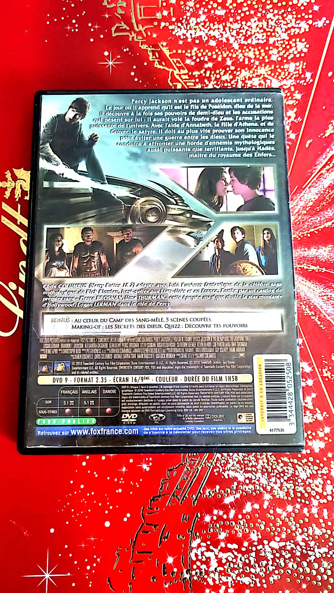 dvd percy jackson le voleur de foudre