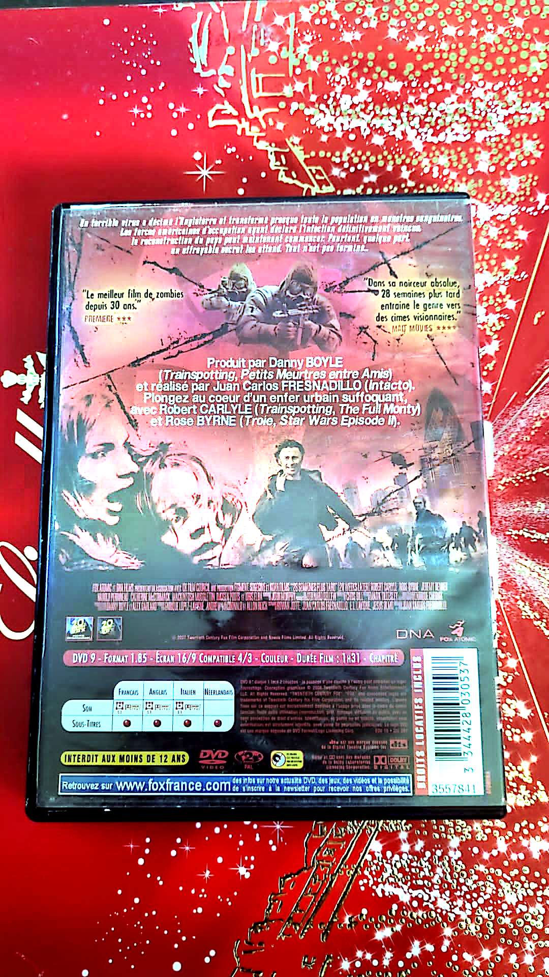 dvd robert carlyle 28 semaines plus tard