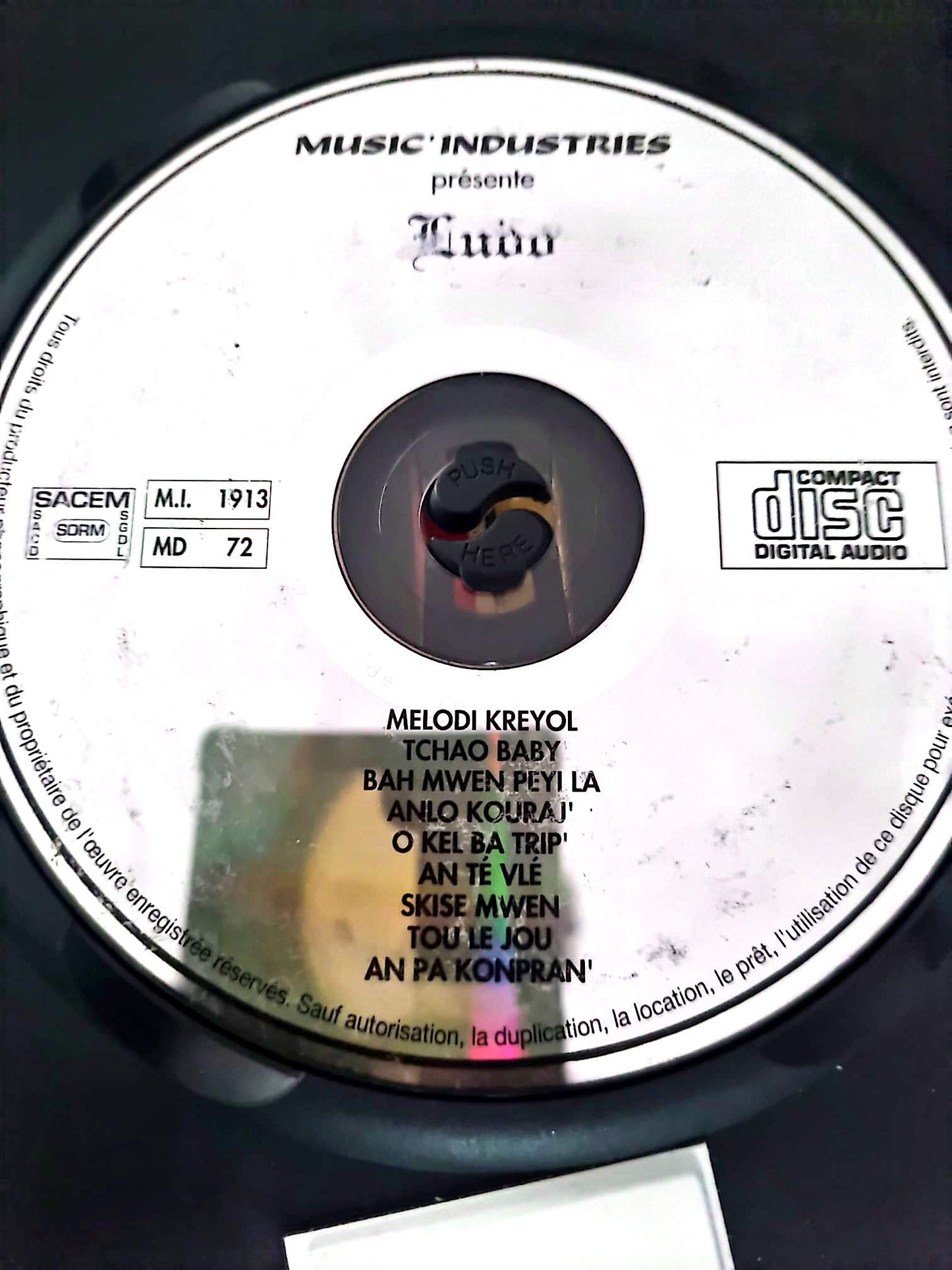 CD Audio Luidji – Melodi Kreyol – Musique Créole – Disque Original – Sans boîtier