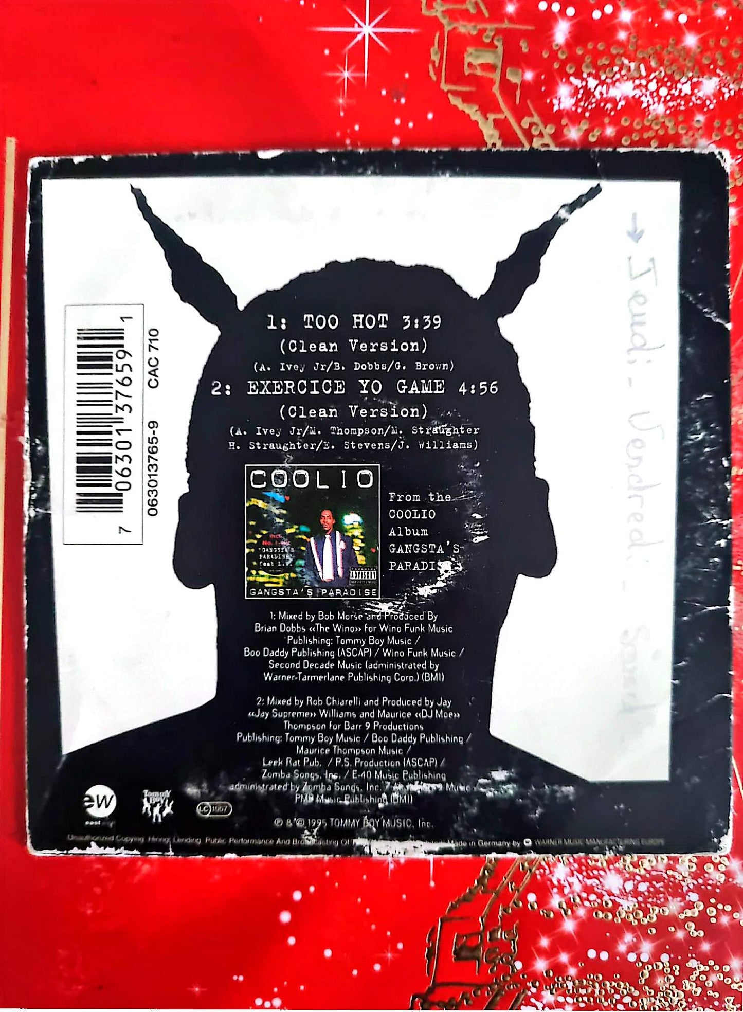 Coolio – Too Hot – CD Single – Rap US – Édition Originale – Occasion