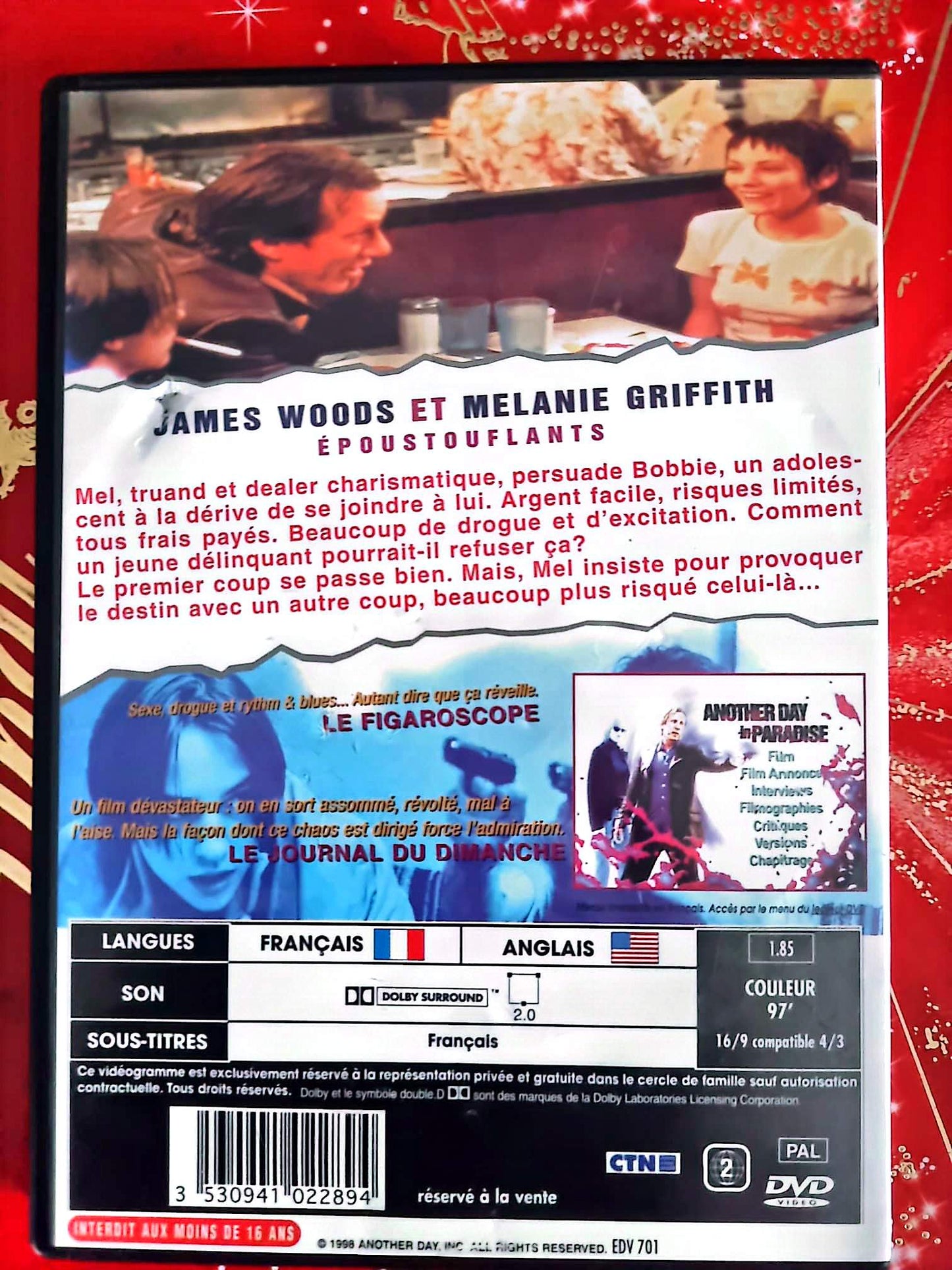 Another Day in Paradise – DVD – Film Dramatique – James Woods – Occasion