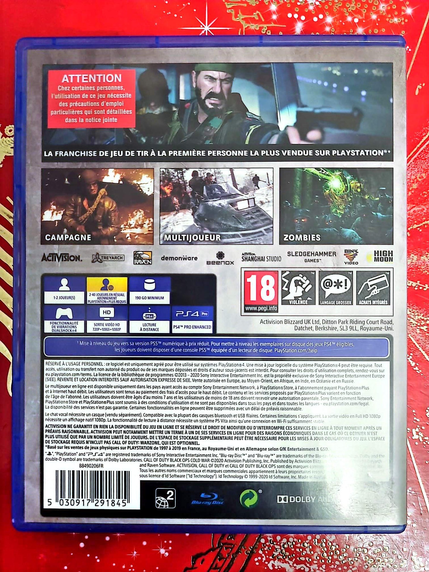 Call of Duty Black Ops Cold War – Jeu PS4 – FPS – Version Française – PEGI 18