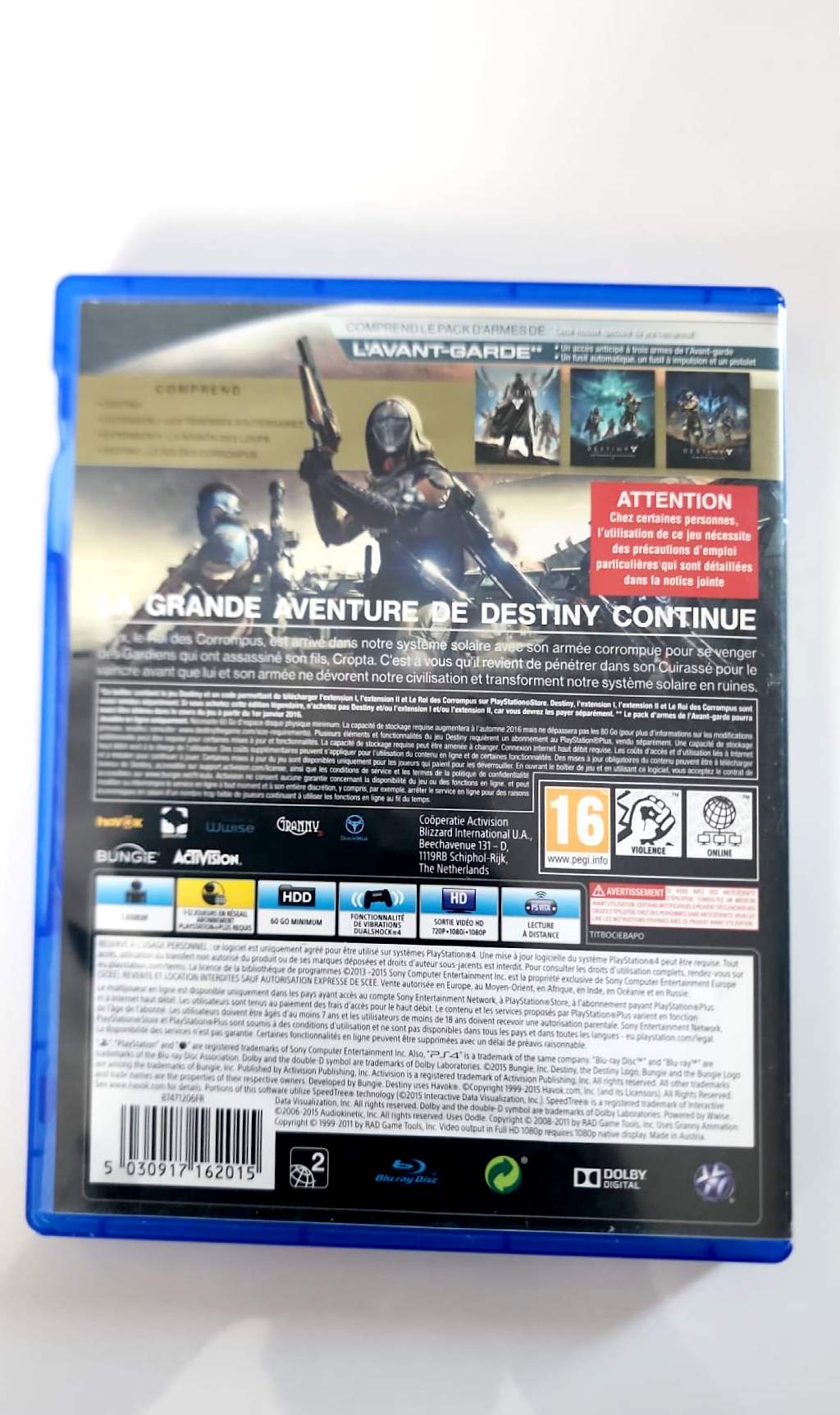 Destiny : Le Roi des Corrompus – Édition Légendaire PS4 | Jeu vidéo FPS Action RPG Bungie Activision | Version Française