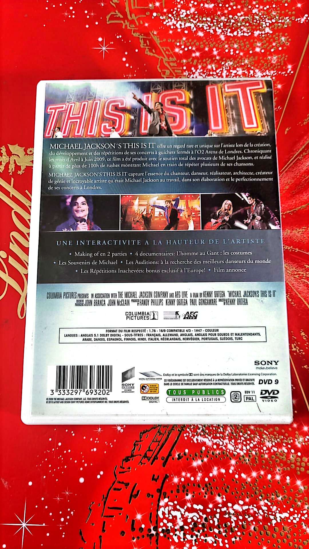 DVD : michael jackson this is it