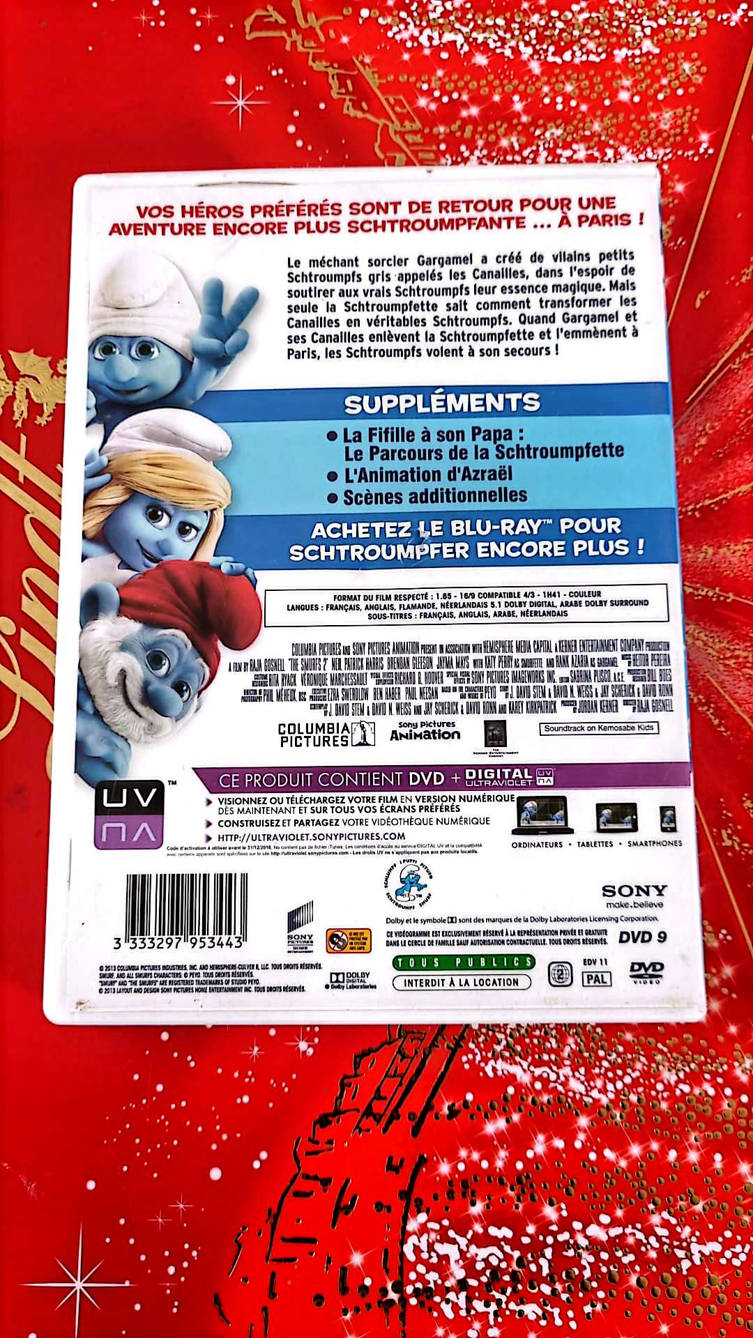 DVD : les Schtroumpfs 2