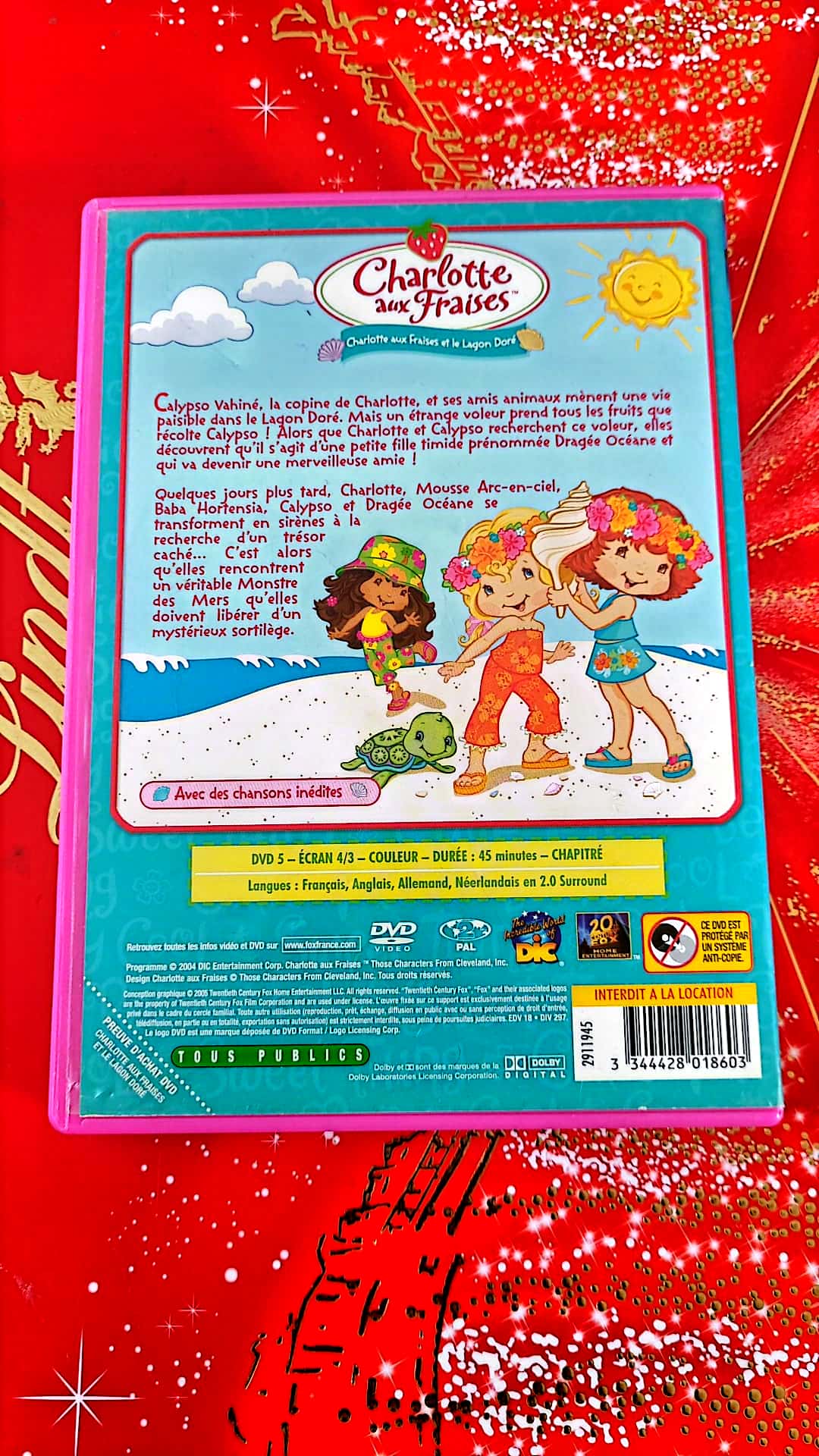 DVD charlotte aux fraises et le lagon doré