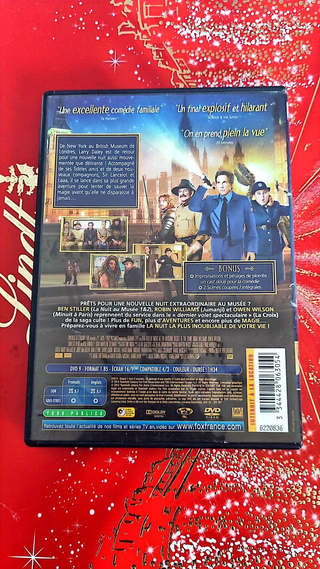 DVD la nuit au musée le secret des pharaons