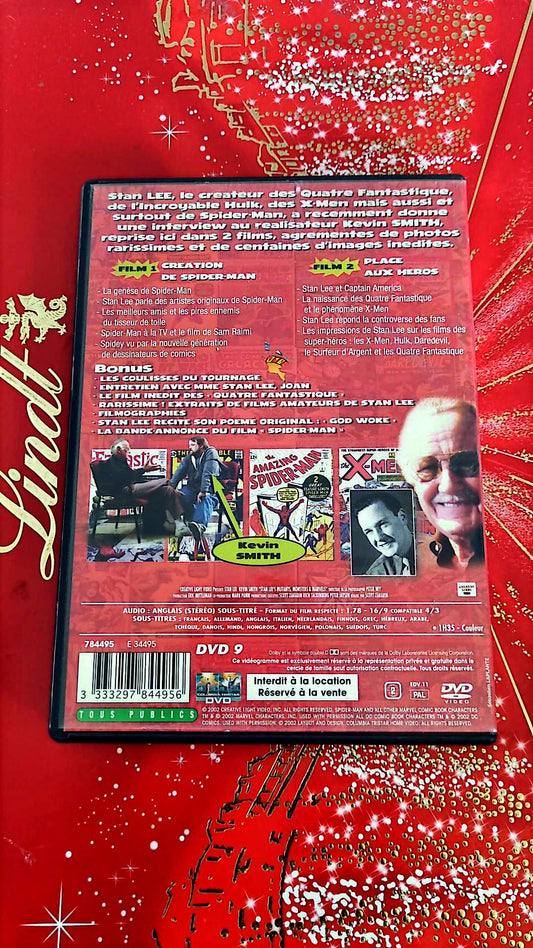 2 film dans ce dvd la création de spiderman et place aux heros