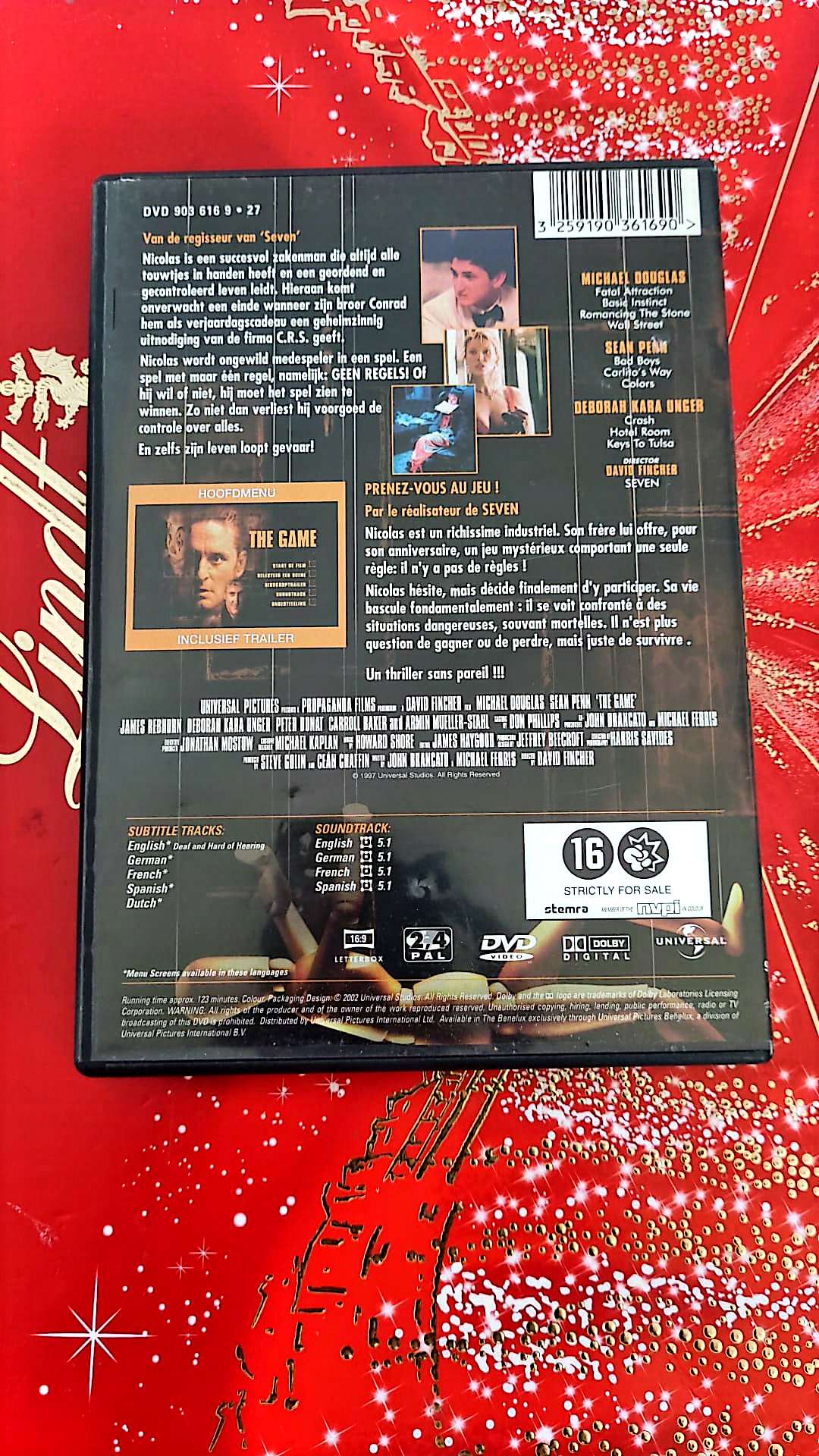 Dvd Michael Douglas The Game