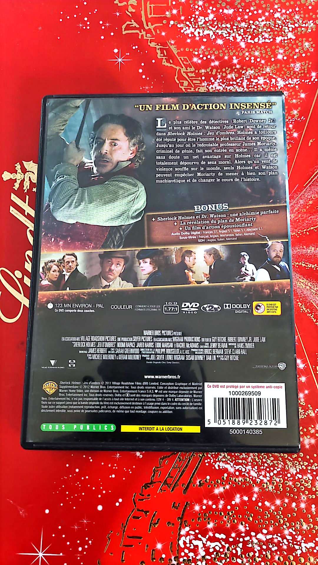 DVD sherlock holmes jeu d'ombres film complet en francais