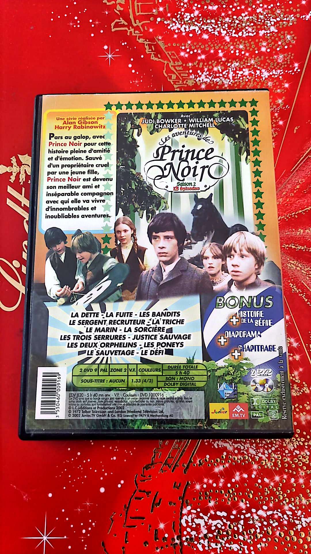 DVD les aventures de prince noir " la plus merveilleuse aventure entre l'homme et le cheval saison 2 épisode 13