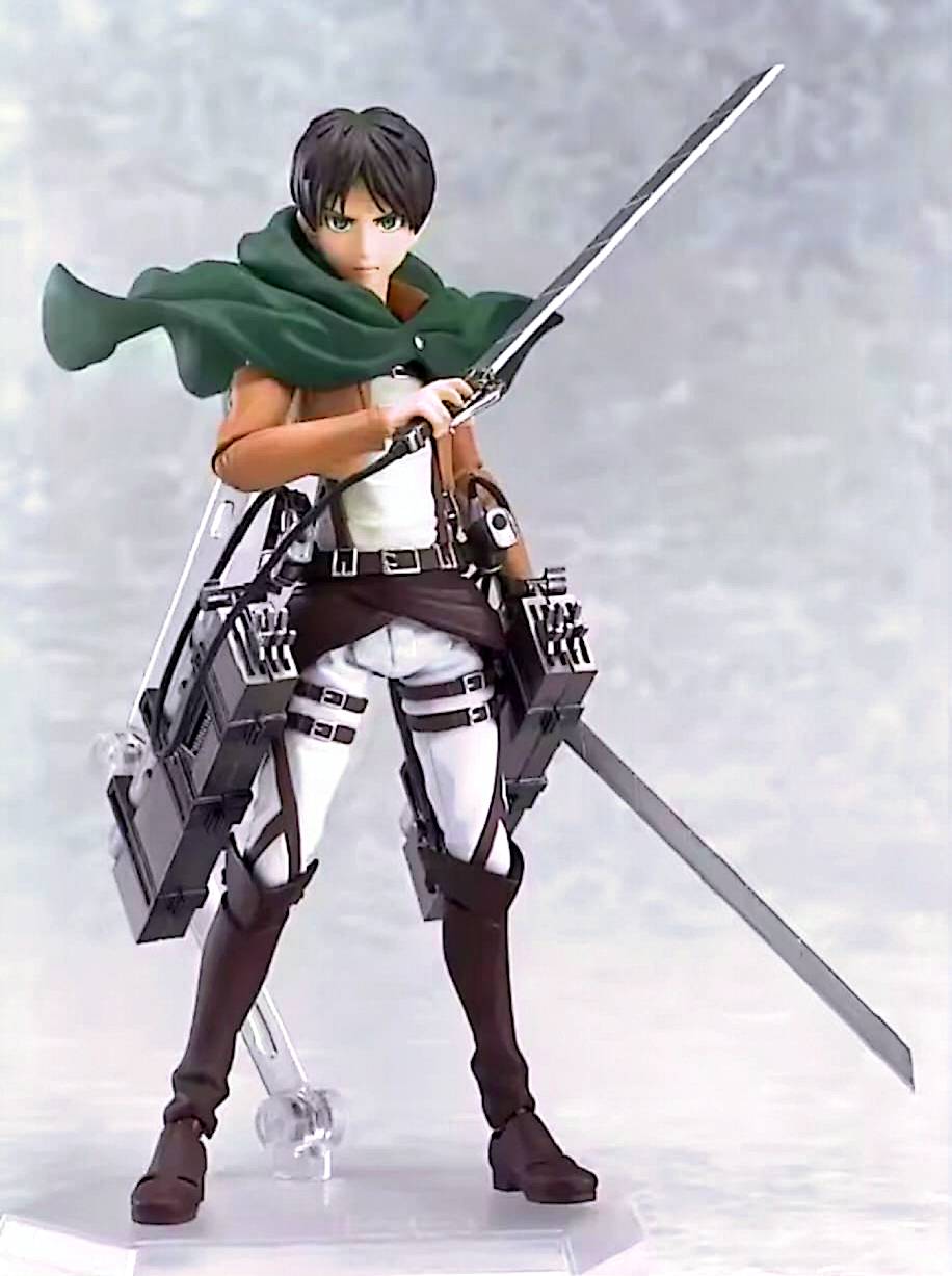 Figurine articulée Levi Ackerman Figma 207 – L’Attaque des Titans – Collection anime – Avec accessoires Figurine