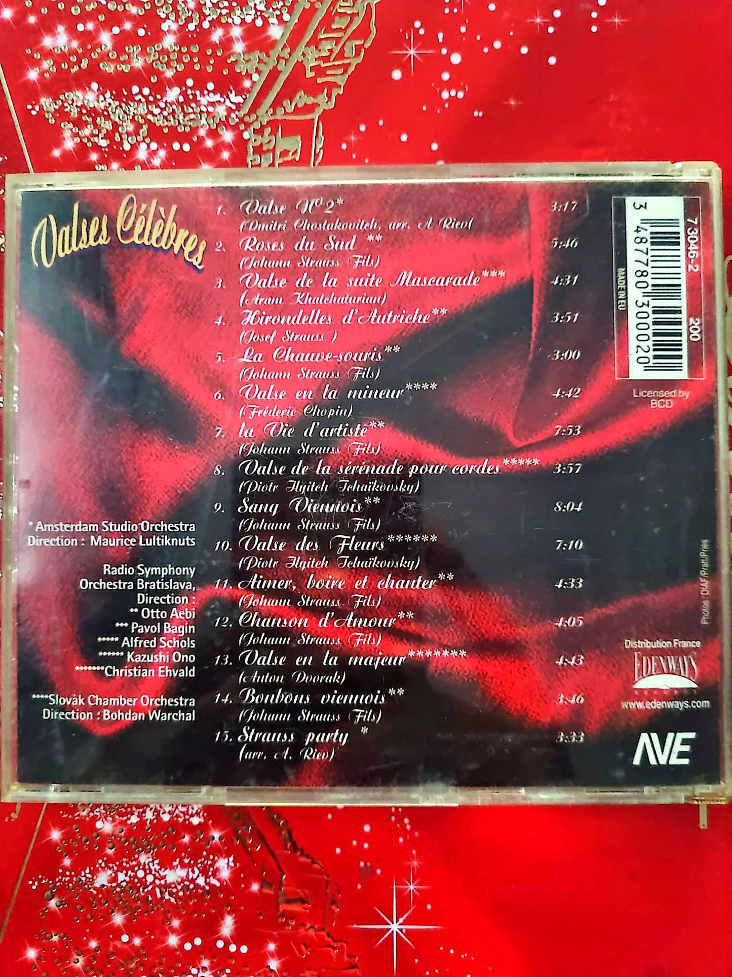 Valses Célèbres – Strauss, Chopin, Tchaïkovski – CD Musique Classique cd audio
