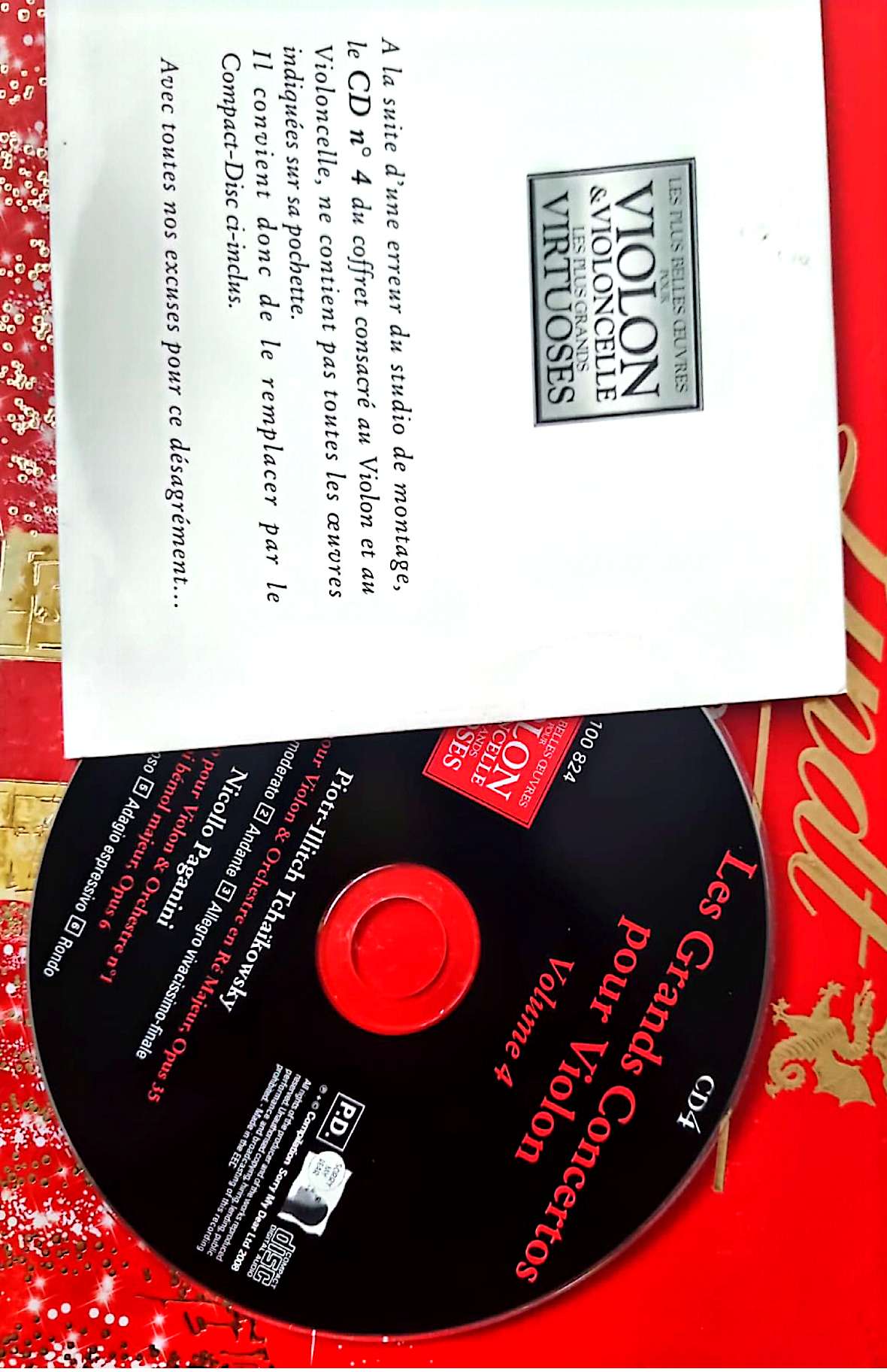 Les Plus Belles Œuvres pour Violon & Violoncelle – CD Classique – Volume 4 cd audio