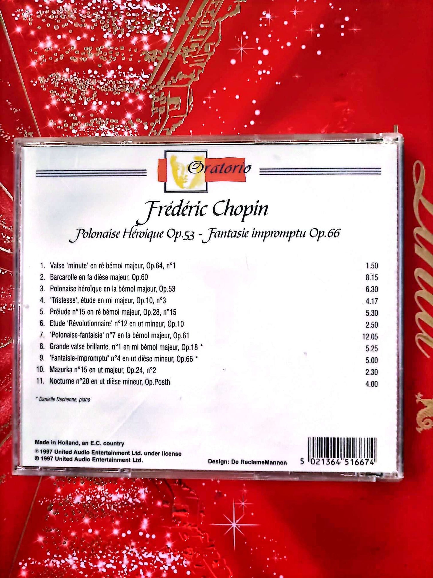 Frédéric Chopin – Polonaise Héroïque Op.53 – Fantaisie-Impromptu – CD Classique cd audio