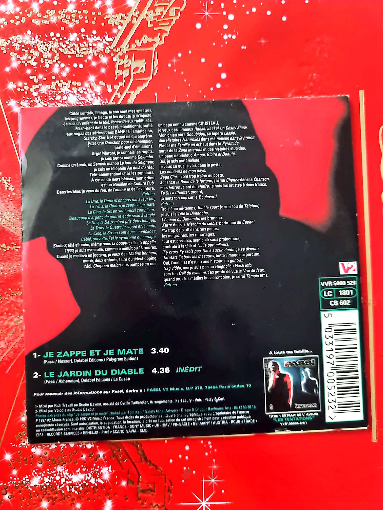 Passi – Je Zappe et Je Mate – CD Single cd single