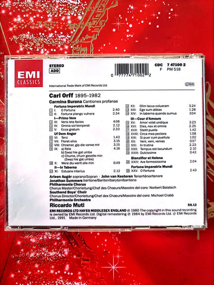 Carl Orff – Carmina Burana – CD Musique Classique cd audio