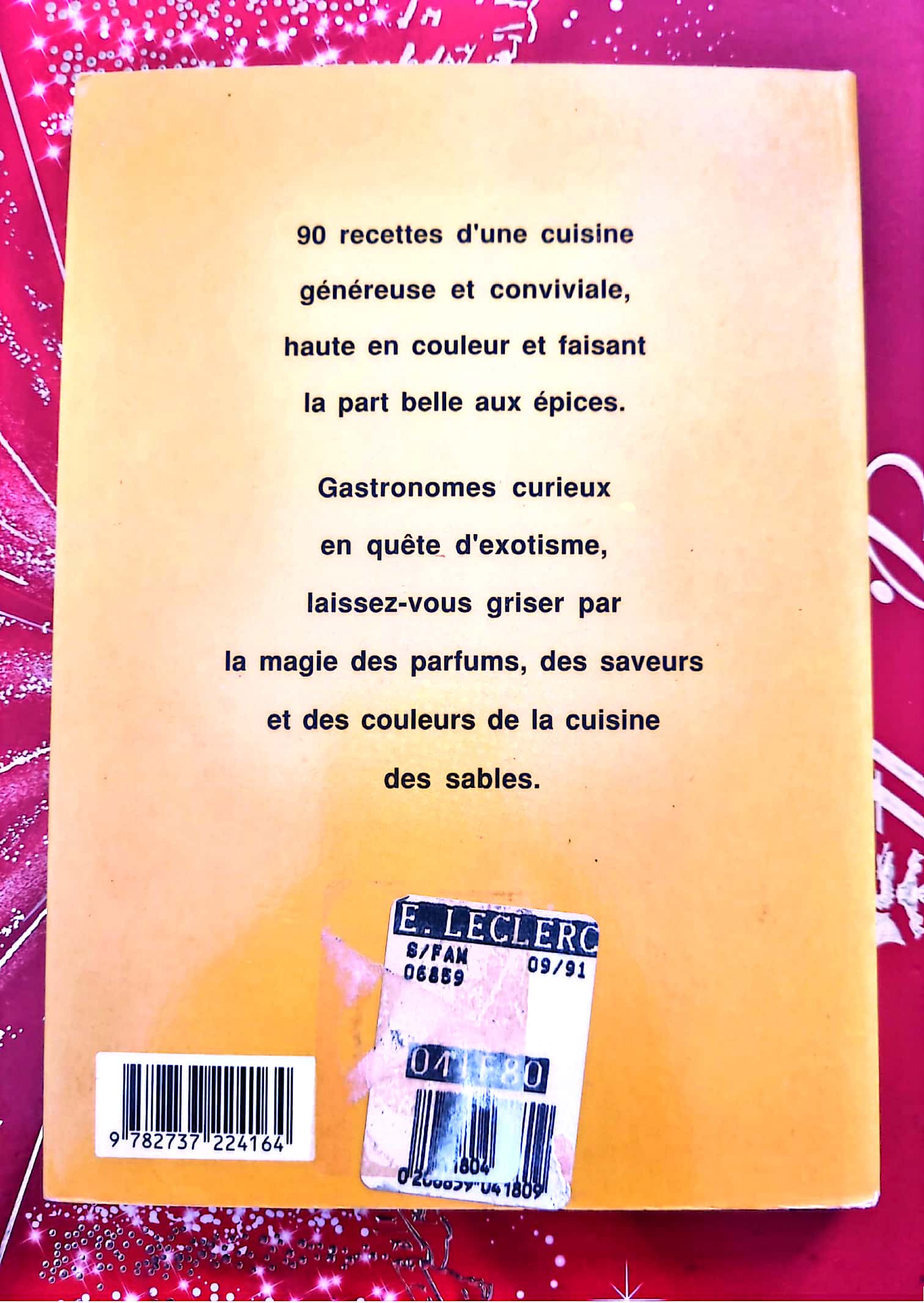 La Cuisine des Sables – 90 recettes – Livre de cuisine exotique – SAEP livre de cuisine