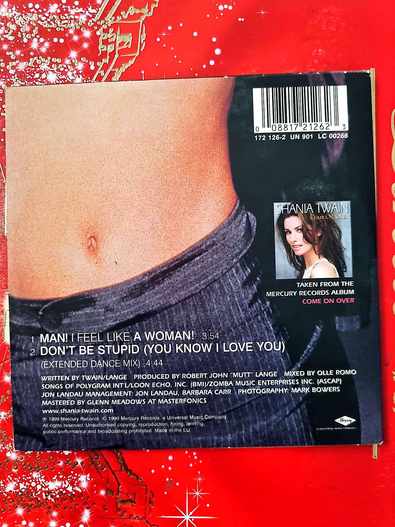 Shania Twain – Man! I Feel Like a Woman! – CD Single cd single