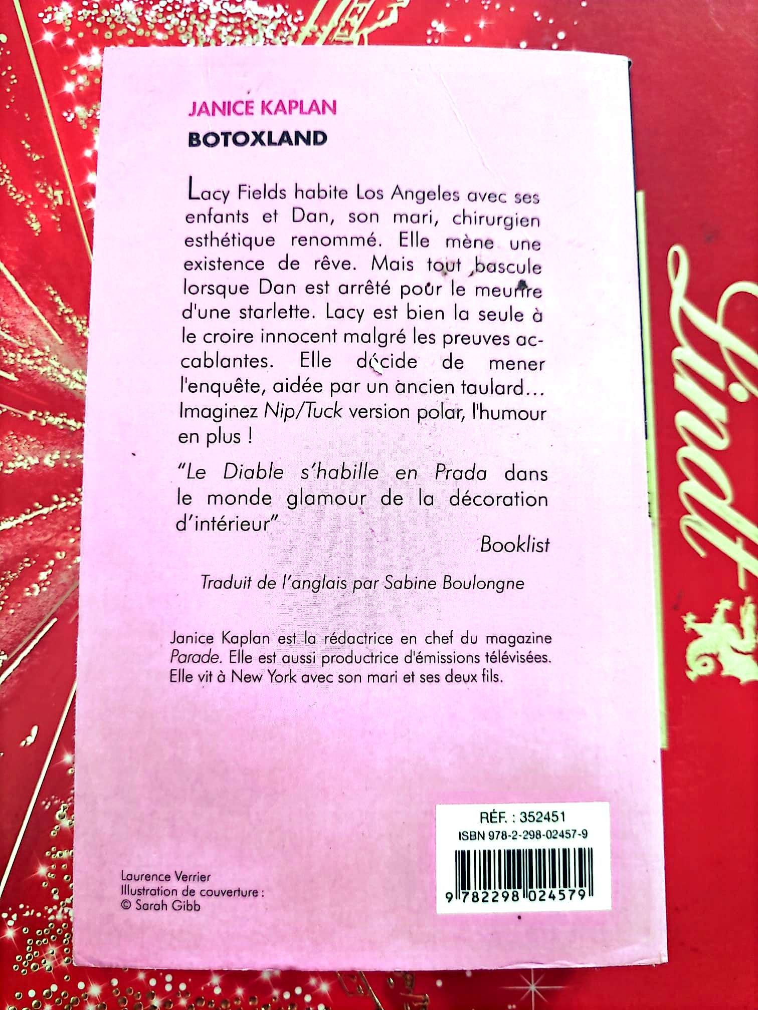 Botoxland – Janice Kaplan – Roman contemporain – Éditions Piment livre