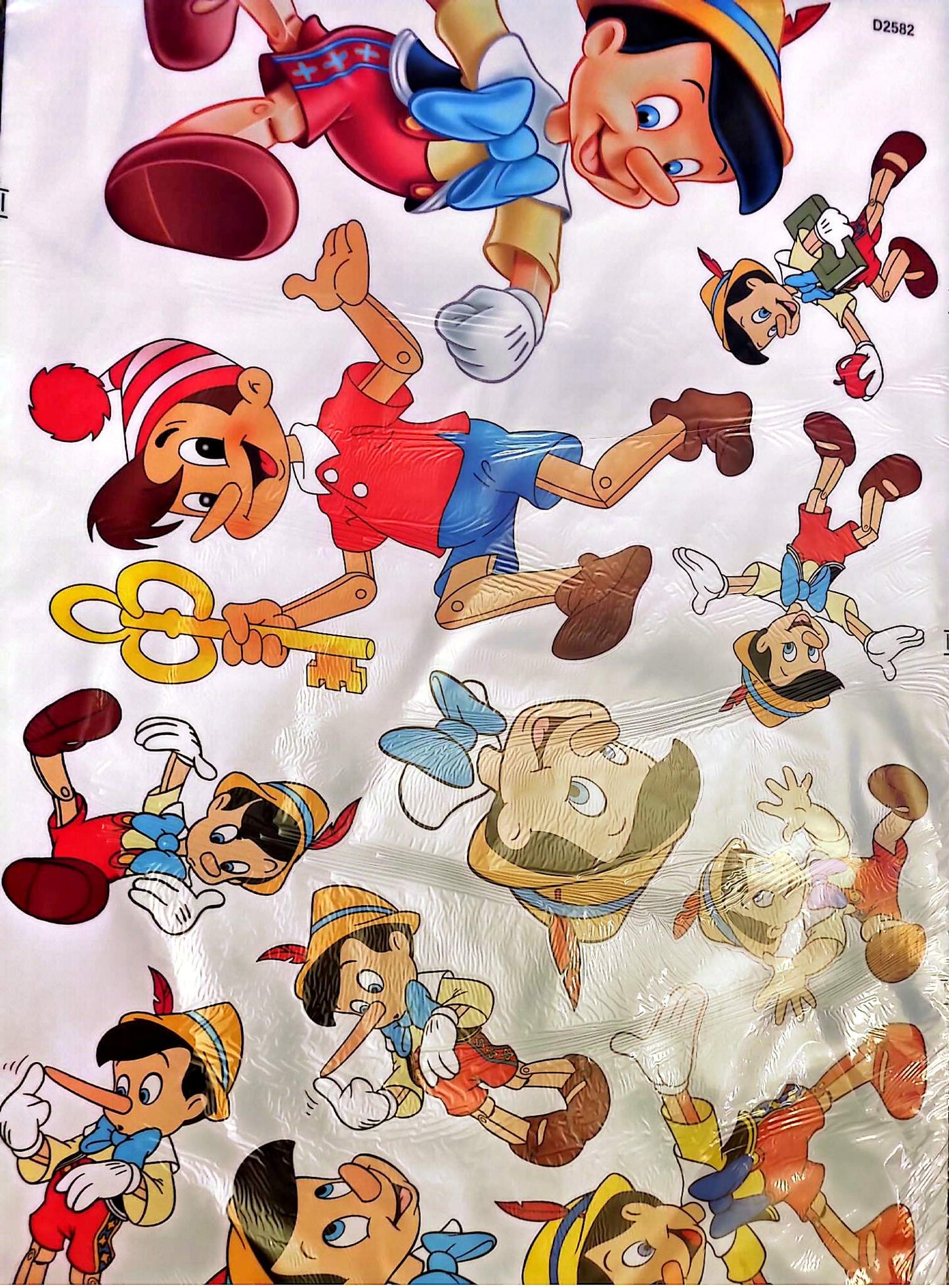 Stickers Muraux Personnage Bois Dessin Animé – Lot de 11 Autocollants – Grand Format 90x60 cm – Décoration Murale