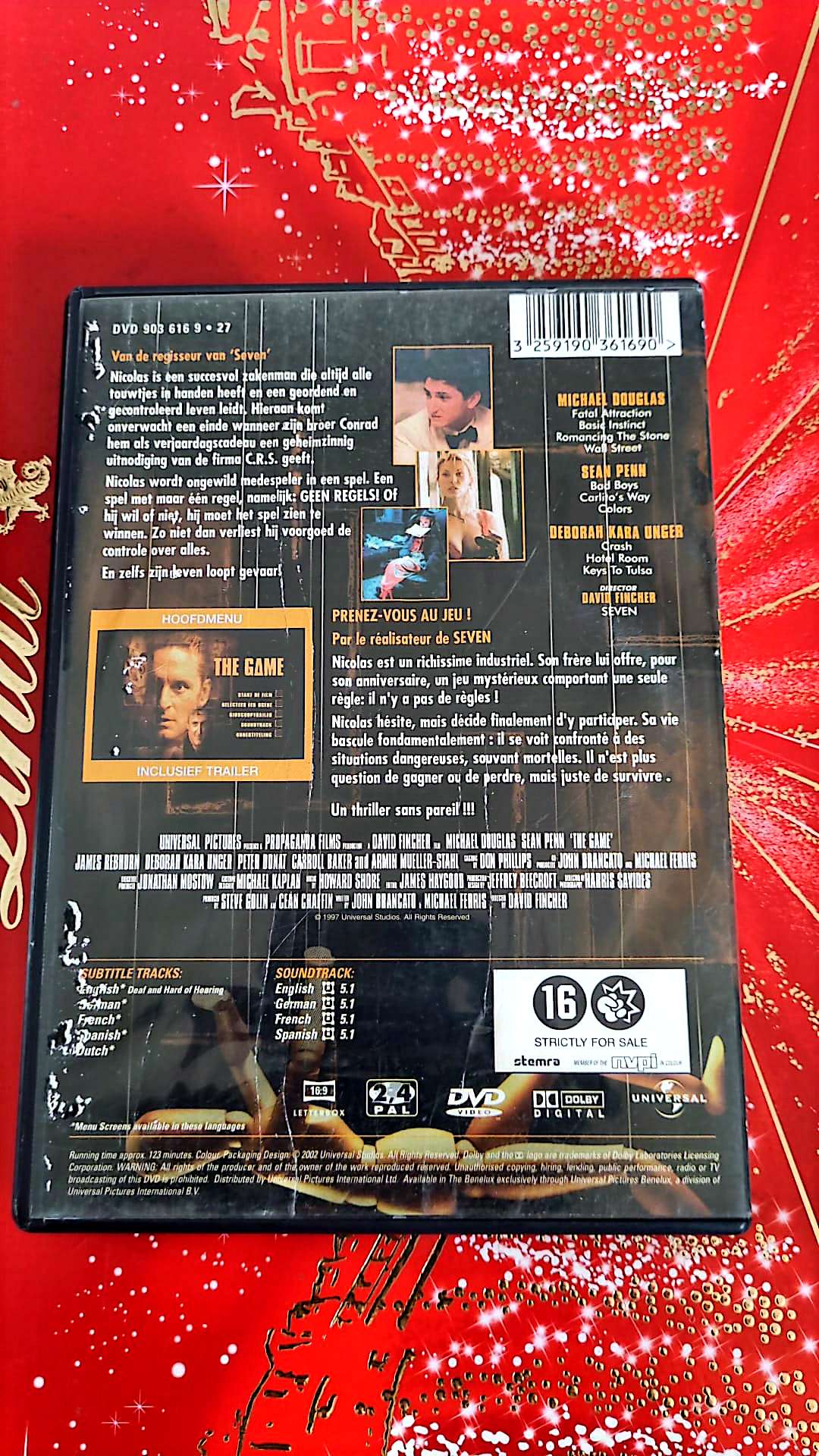 Dvd Michael Douglas The Game