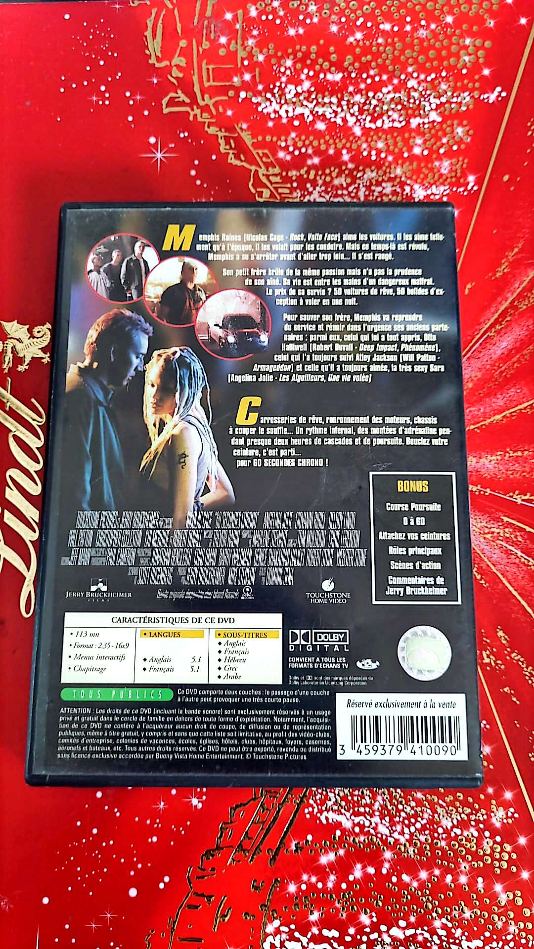 DVD nicolas cage 60 secondes chrono film complet en francais