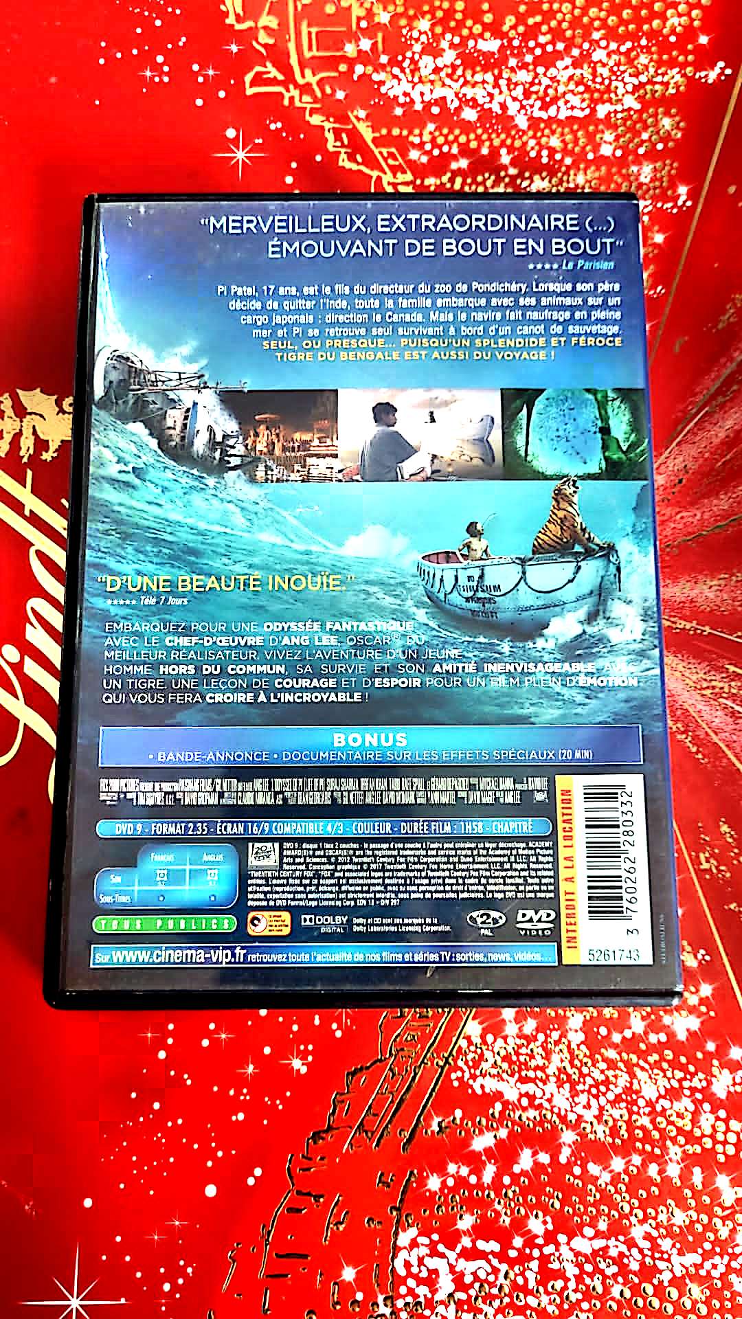 dvd L'odyssée De PI